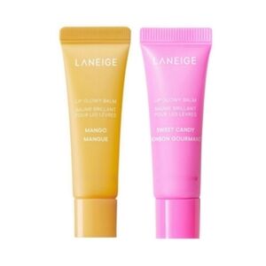 SALE 🆕 Set: Laneige Lip Glowy Balm Mini 5g Mango & Sweet Candy A3